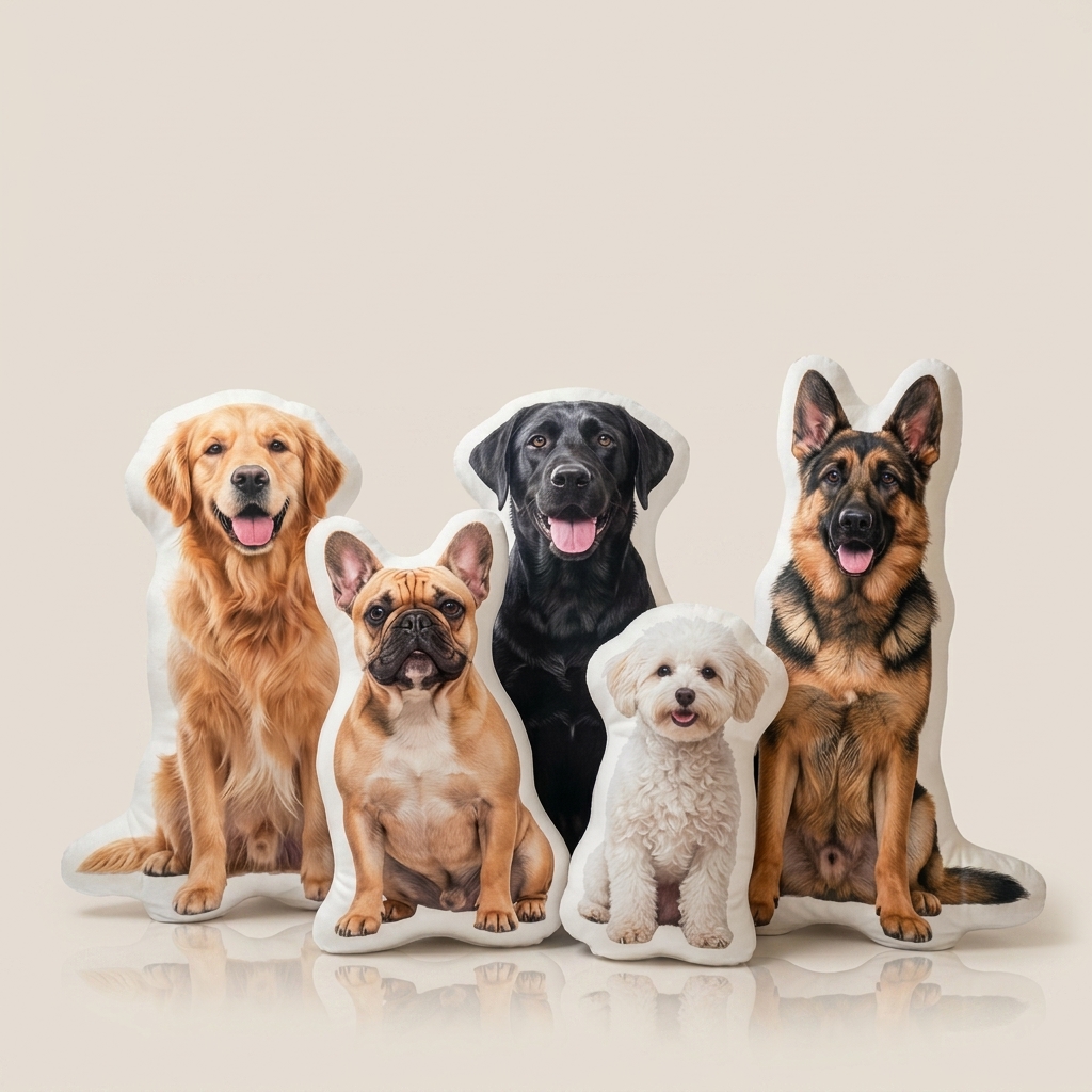 Custom Pet Photo Pillow - Personalized 3D Dog & Cat Cushion